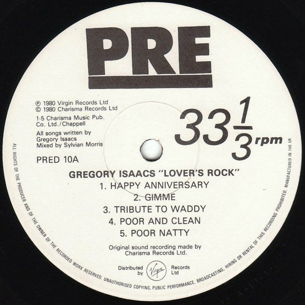 Gregory Isaacs : Lovers' Rock (2xLP, Comp, Gat)