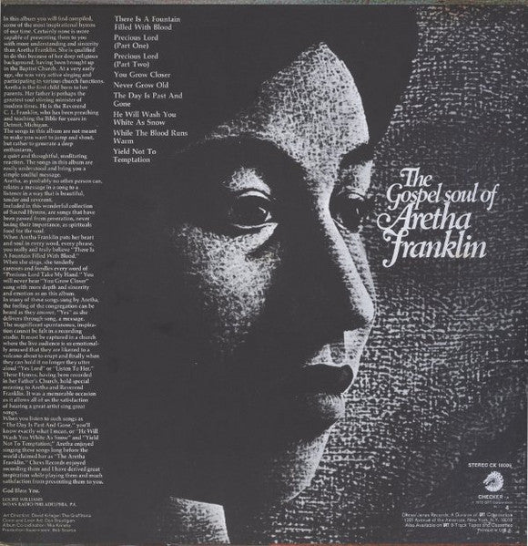 Aretha Franklin : The Gospel  Soul Of Aretha Franklin (LP, Album, RE)