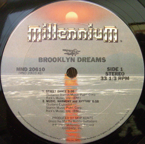 Brooklyn Dreams : Street Dance / Music, Harmony And Rhythm (12", S/Sided, Single)