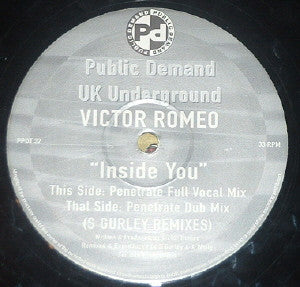 Victor Romeo : Inside You (S Gurley Remixes) (12")