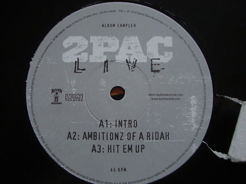 2Pac : Live (12", Promo, Smplr)