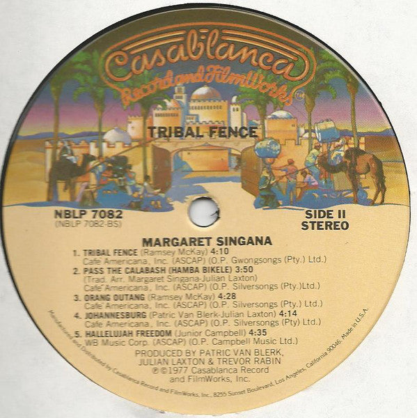 Margaret Singana : Tribal Fence (LP, Album)
