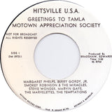 Various : Greetings To Tamla Motown Appreciation Society (7", Comp, Lim)