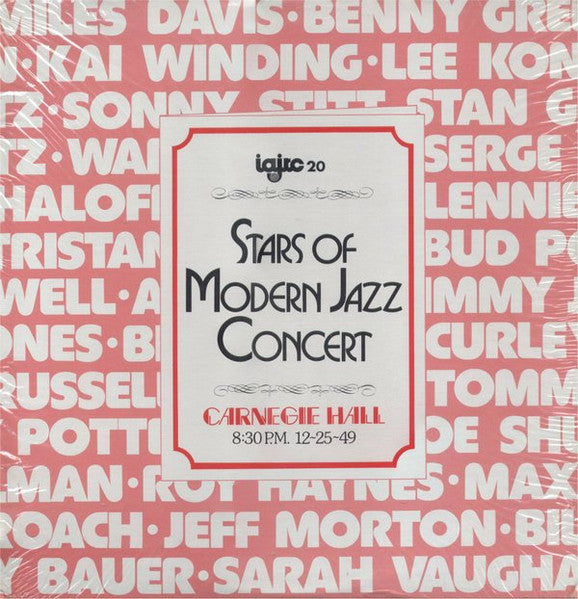 Various : Stars Of Modern Jazz Concert - Carnegie Hall Christmas 1949 (LP, Album, Mono)