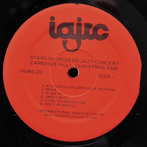 Various : Stars Of Modern Jazz Concert - Carnegie Hall Christmas 1949 (LP, Album, Mono)