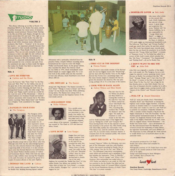 Various : Full Up (Best Of Studio One Volume 2) (LP, Comp)