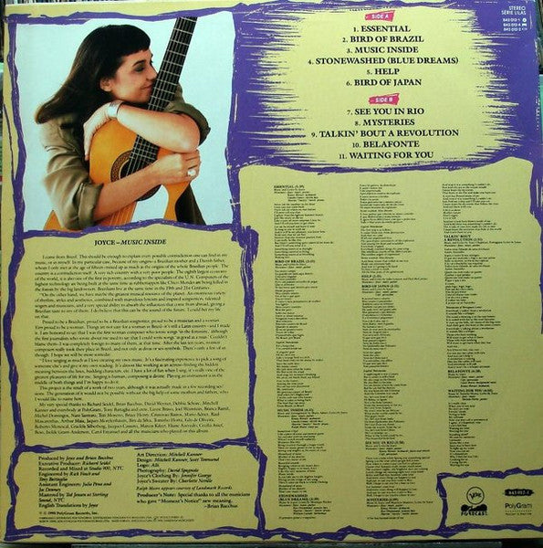 Joyce : Music Inside (LP, Album)