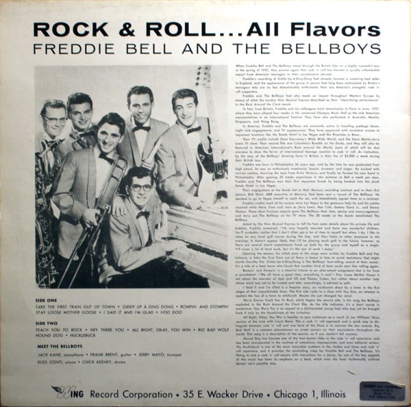 Freddie Bell & The Bell Boys : Rock & Roll...All Flavors (LP, Album, RE, Blu)