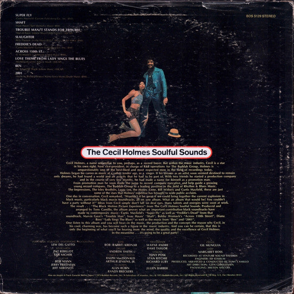 The Cecil Holmes Soulful Sounds : The Black Motion Picture Experience (LP, Album, Mon)