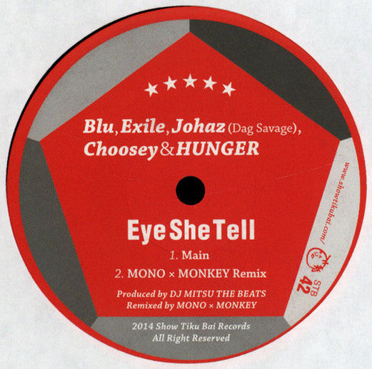 Blu (2), Exile (6), Johaz, King Choosey & Hunger (2) : EyeSheTell (7", Ltd)