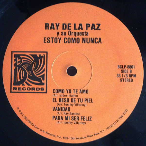 Ray De La Paz Y Su Orquesta : Estoy Como Nunca (LP, Album)