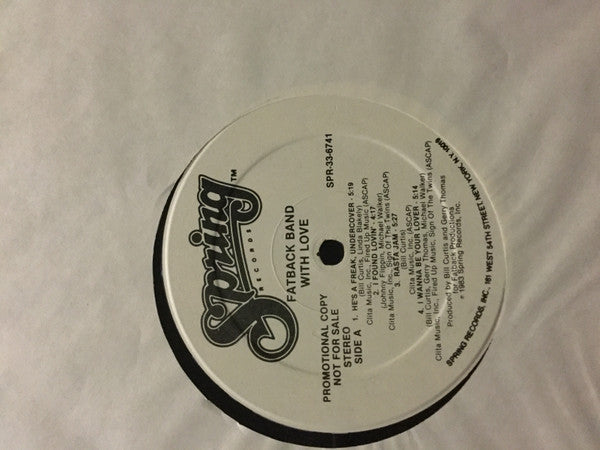 The Fatback Band : With Love (LP, Album, Promo, Hau)