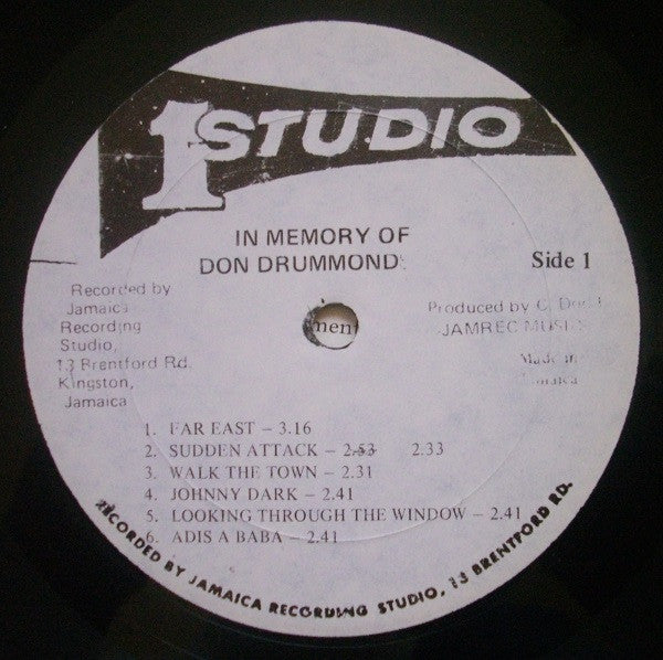 Don Drummond : In Memory Of Don Drummond (LP, Album, M/Print, RE)