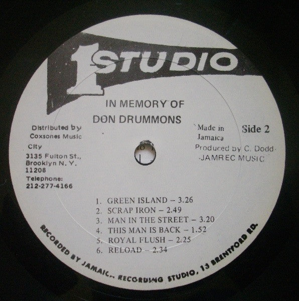 Don Drummond : In Memory Of Don Drummond (LP, Album, M/Print, RE)