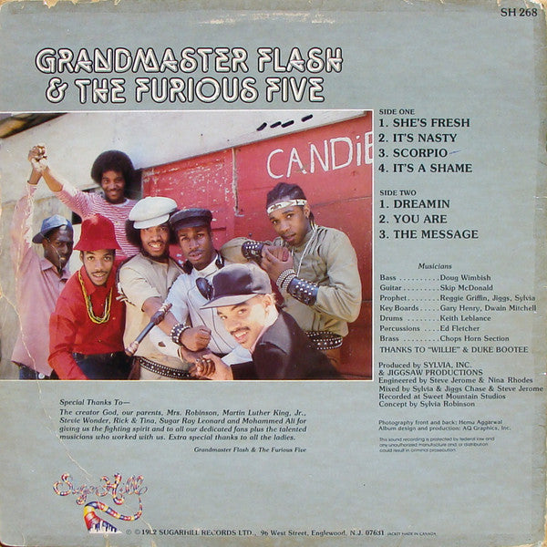 Grandmaster Flash & The Furious Five : The Message (LP, Album)