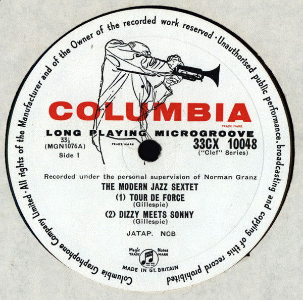 The Modern Jazz Sextet : The Modern Jazz Sextet (LP, Album, Mono)