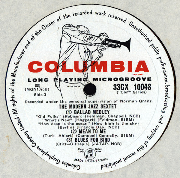 The Modern Jazz Sextet : The Modern Jazz Sextet (LP, Album, Mono)