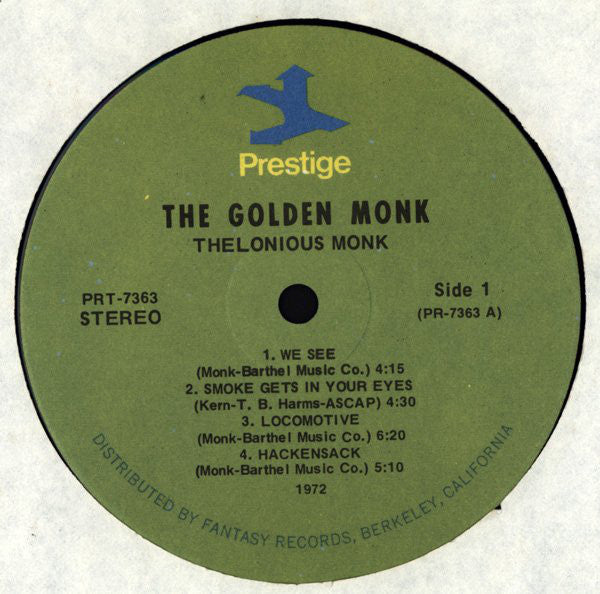 Thelonious Monk : The Golden Monk (LP, Album, RE)