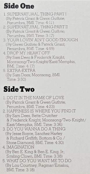 Ben E. King : Supernatural (LP, Album, Pre)
