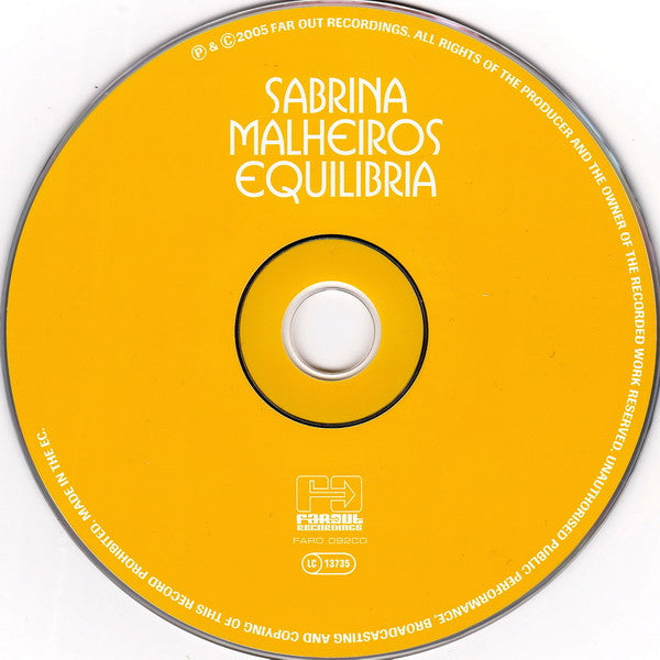 Sabrina Malheiros : Equilibria (CD, Album)