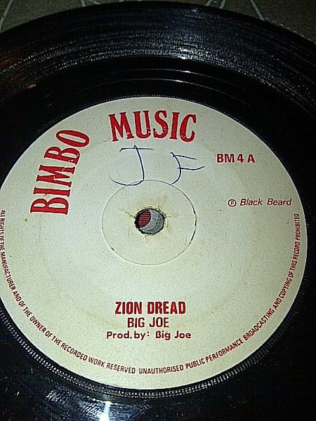Big Joe / Derrick Morgan : Zion Dread / What A Disturbance (7")