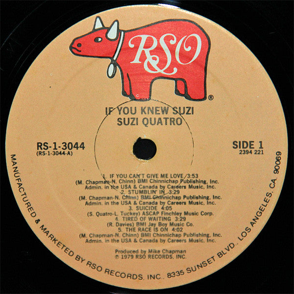 Suzi Quatro : If You Knew Suzi... (LP, Album, PRC)