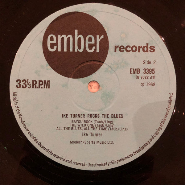 Ike Turner : Rocks The Blues (LP, Album, Mono)