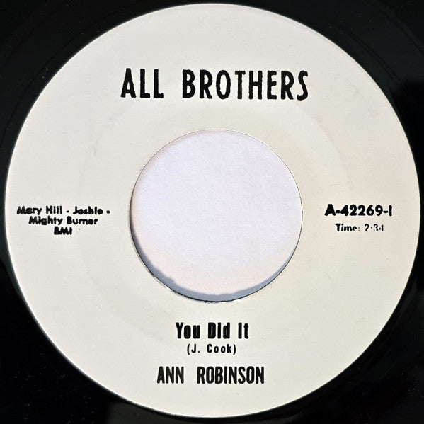 Freedom Now Brothers / Ann Robinson : Sissy Walk / You Did It  (7", Single, RE)