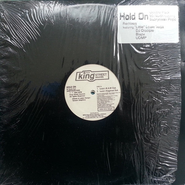 95 North Featuring Sabrynaah Pope : Hold On (Remixes) (2x12")