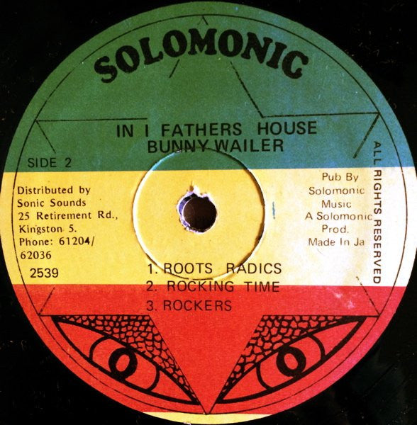Bunny Wailer : In I Father's House (LP, Album)