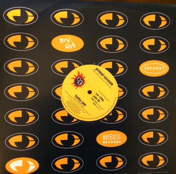 Primal Scream : Rocks / Funky Jam (12", Single, Promo)