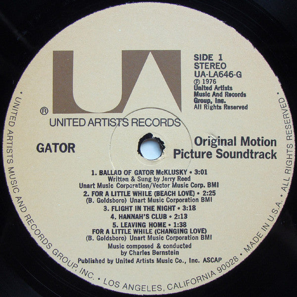 Charles Bernstein : Gator (Original Motion Picture Soundtrack) (LP, Album)