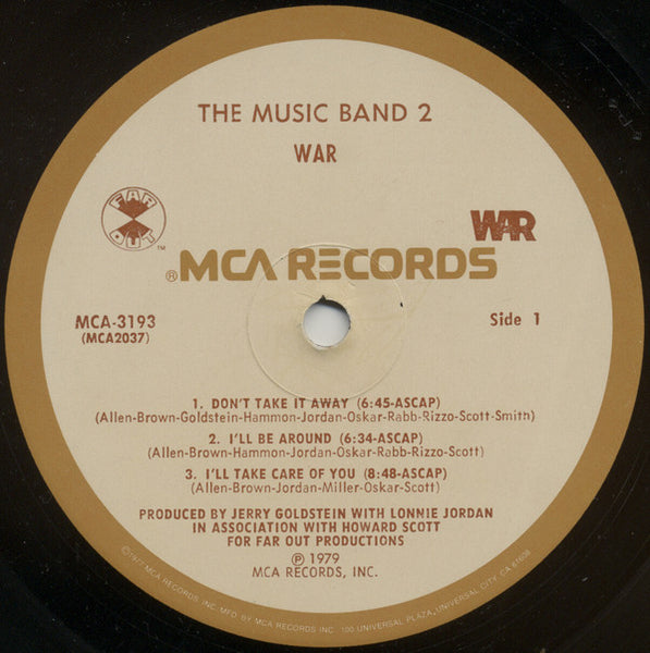 War : The Music Band 2 (LP, Album, Glo)