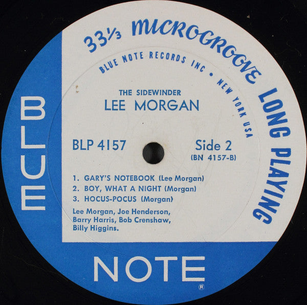 Lee Morgan : The Sidewinder (LP, Album, Mono)