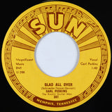Carl Perkins : Glad All Over (7", Mono, Styrene)