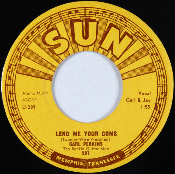 Carl Perkins : Glad All Over (7", Mono, Styrene)