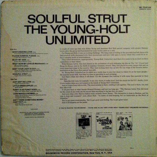 The Young-Holt Unlimited* : Soulful Strut (LP, Album)