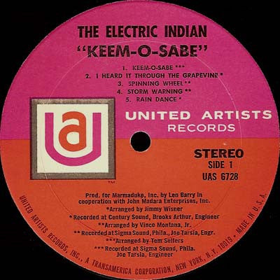 The Electric Indian : Keem-O-Sabe (LP, Album, Wad)