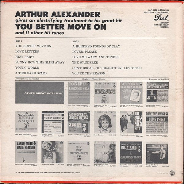Arthur Alexander : You Better Move On (LP, Album, Mono)