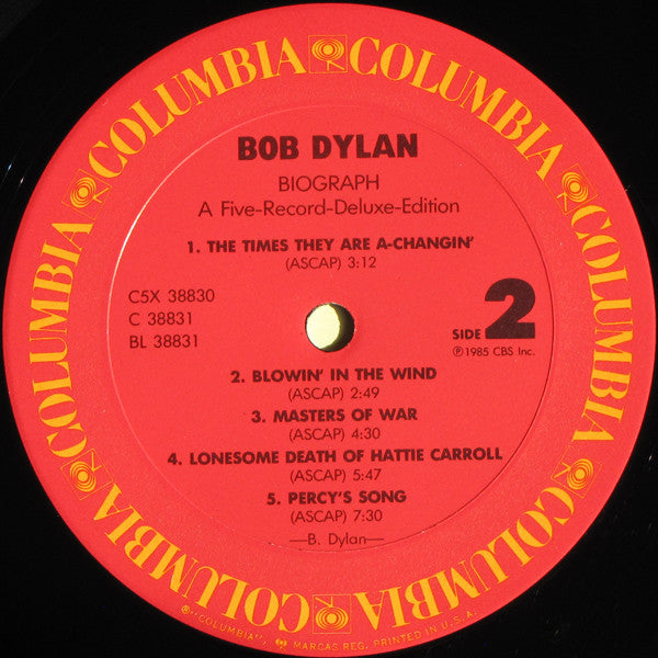 Bob Dylan : Biograph (5xLP, Comp + Box)