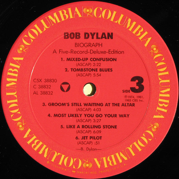 Bob Dylan : Biograph (5xLP, Comp + Box)