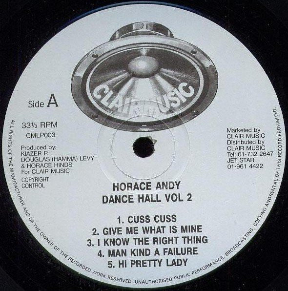 Horace Andy : Dance Hall Vol.1 (LP, Album)