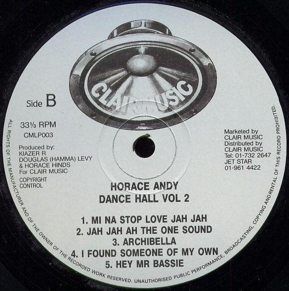 Horace Andy : Dance Hall Vol.1 (LP, Album)
