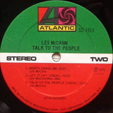 Les McCann : Talk To The People (LP, Album, RI )