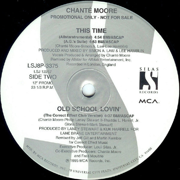 Chanté Moore : This Time (12", Promo)