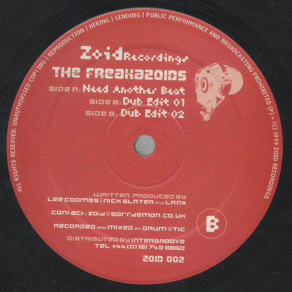 The Freakazoids : Need Another Beat (12")