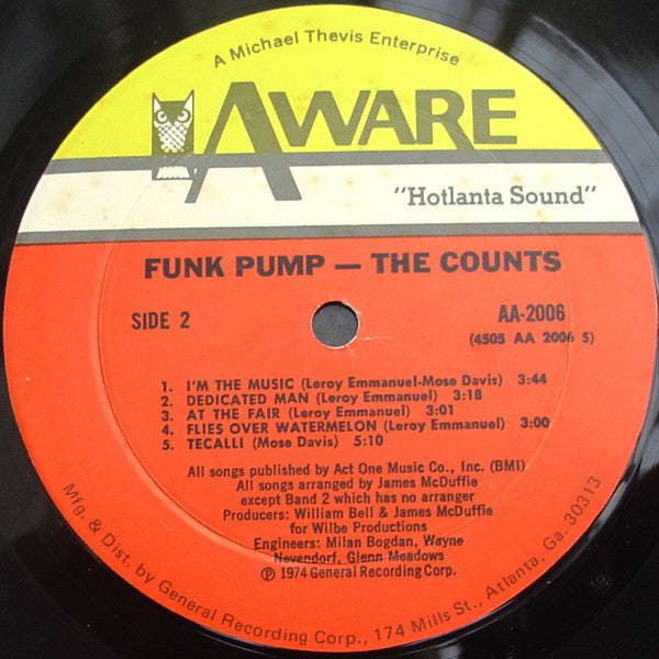 The Counts : Funk Pump (LP, Album, Mon)