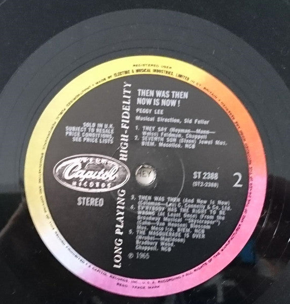 Peggy Lee : Then Was Then Now Is Now! (LP, Album)