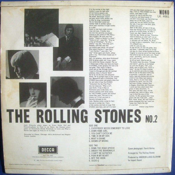 The Rolling Stones : No. 2 (LP, Album, Mono)
