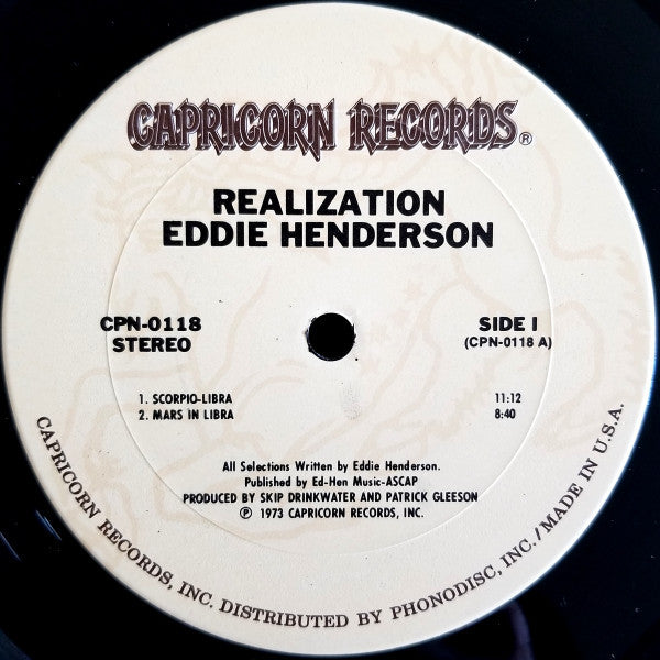 Eddie Henderson : Realization (LP, Album, RP)